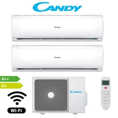 CLIMATIZZATORE CANDY PURA DUALSPLIT 9000+9000+CY-2T14OUT INVERTER R-32 WI-FI 