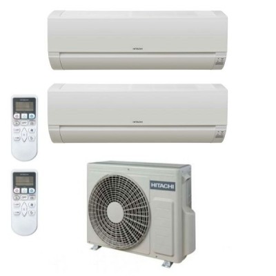 CLIMATIZZATORE HITACHI DODAI DUALSPLIT 9000+9000+RAM-40NE2F R-32