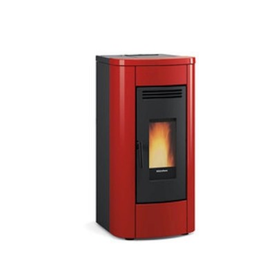 STUFA A PELLET VENTILATA LA NORDICA EXTRAFLAME KLAUDIA 5.0 8,0 KW AVORIO/BORDEAUX